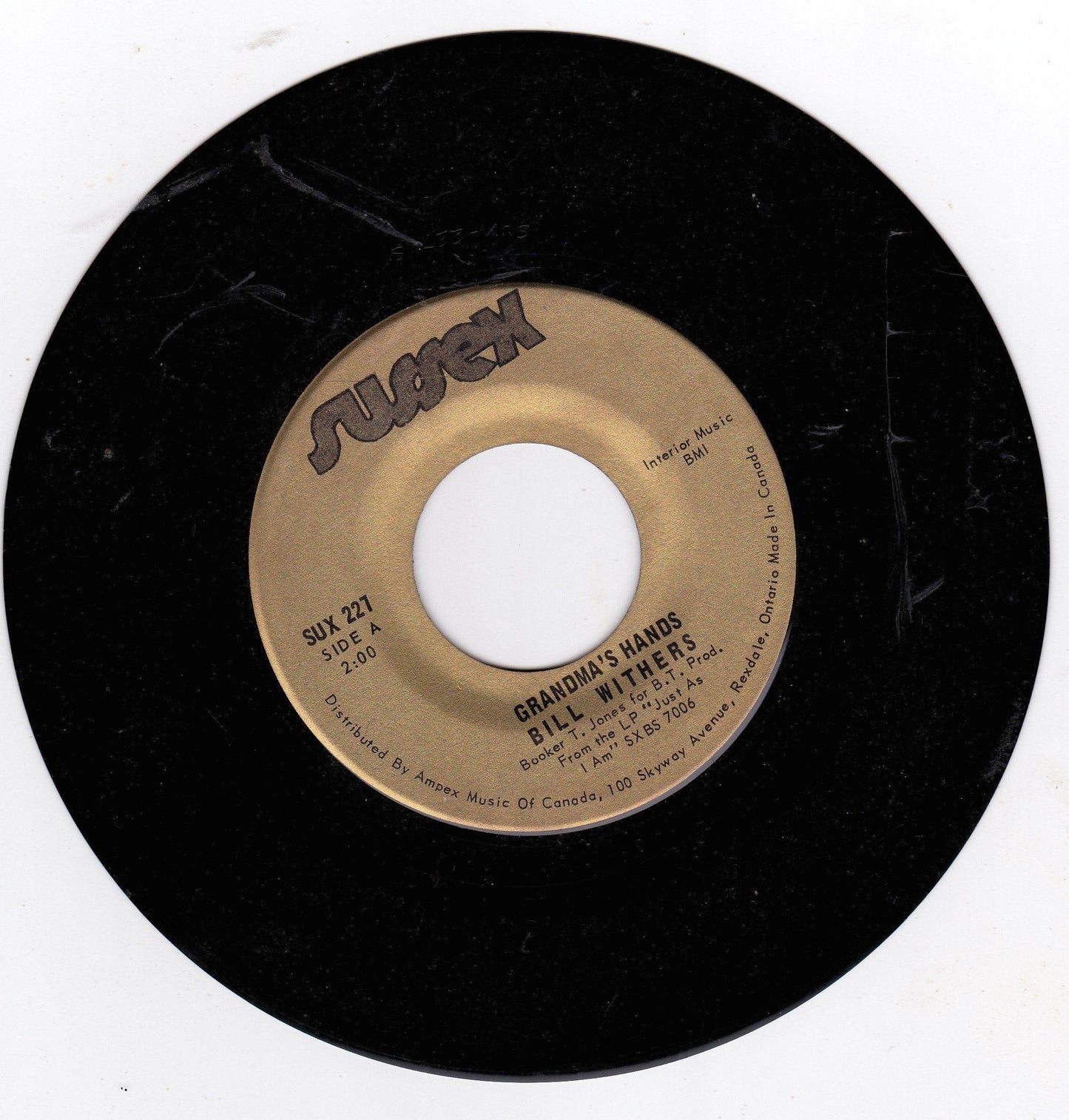 Bill Withers Grandma's Hands 7" Vinyl Record Funk Soul 1971 - TulipStuff