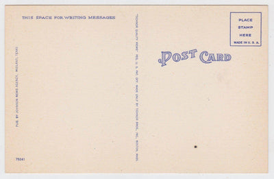 Black Gold Oil Gusher Oil Fields Odessa Texas Linen Postcard 1940's - TulipStuff