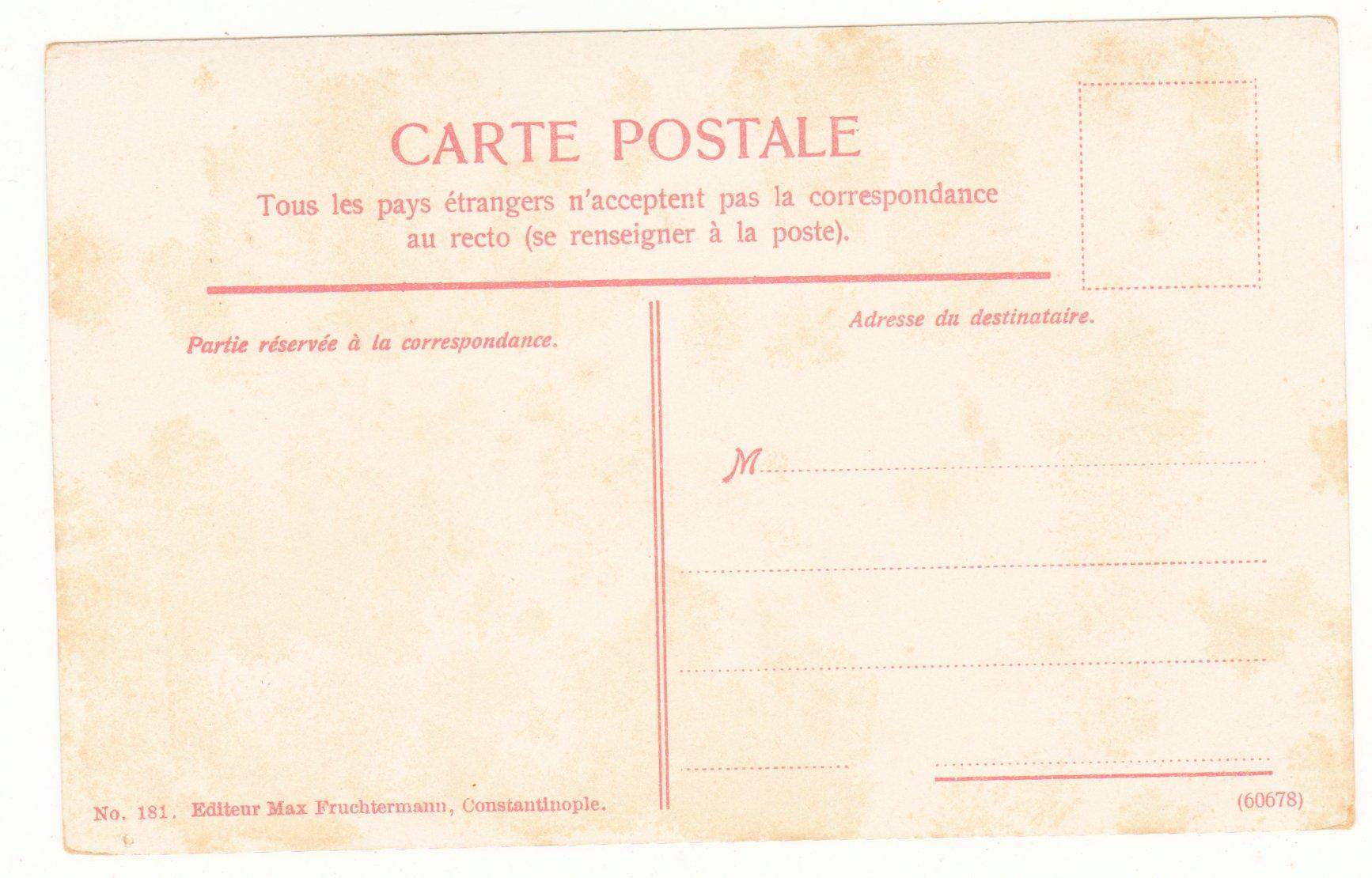 Les Eaux Douces D'Asie Bosphore Constantinople Turkey 1910's - TulipStuff