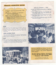 Load image into Gallery viewer, Branford Trolley Museum East Haven Connecticut 1975 Brochure - TulipStuff
