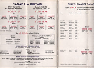 British Airways 1974 Canada Europe Fares Guide and Travel Planner - TulipStuff