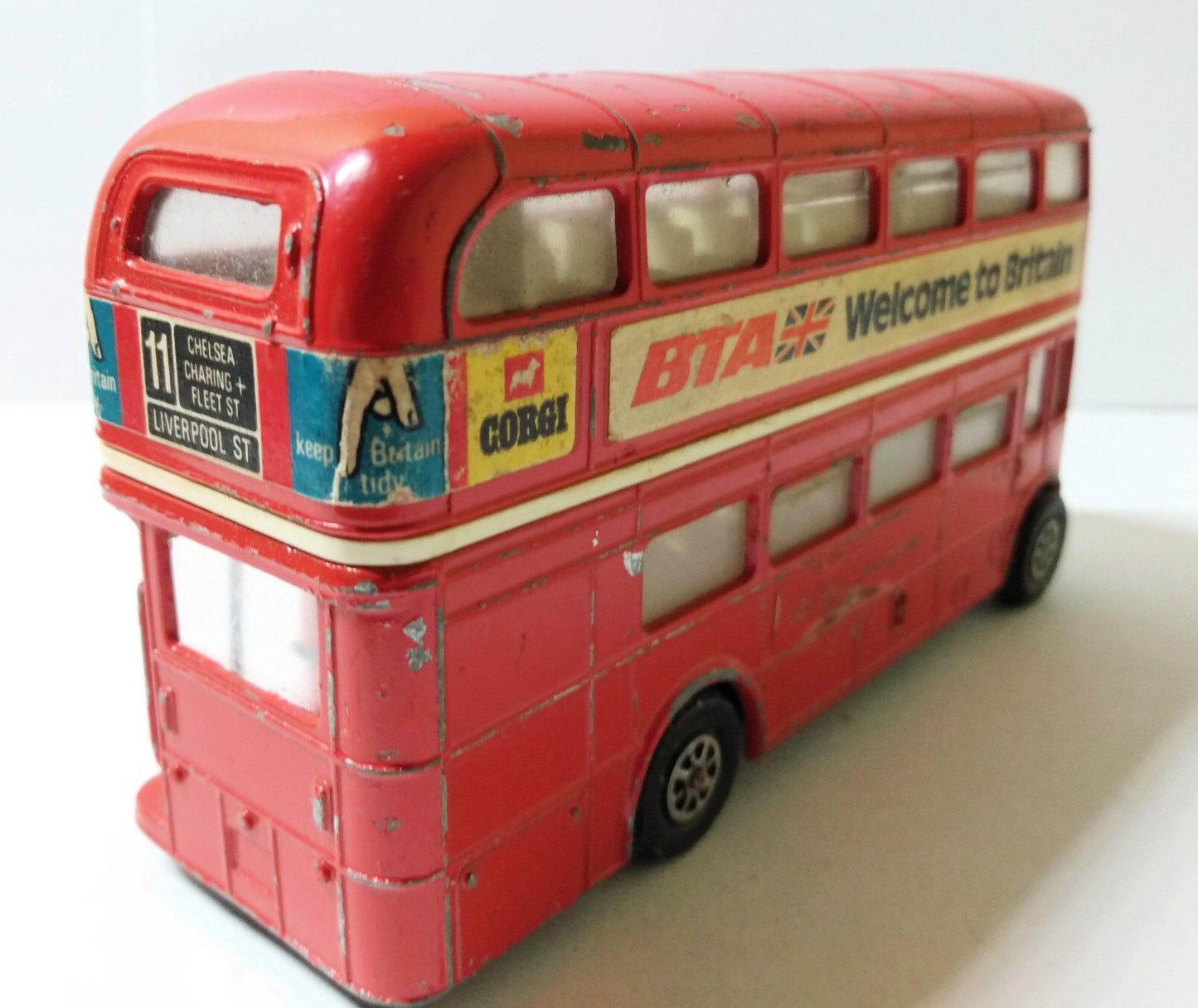 Corgi Toys 469 BTA Welcome to Britain London Transport Routemaster Bus - TulipStuff
