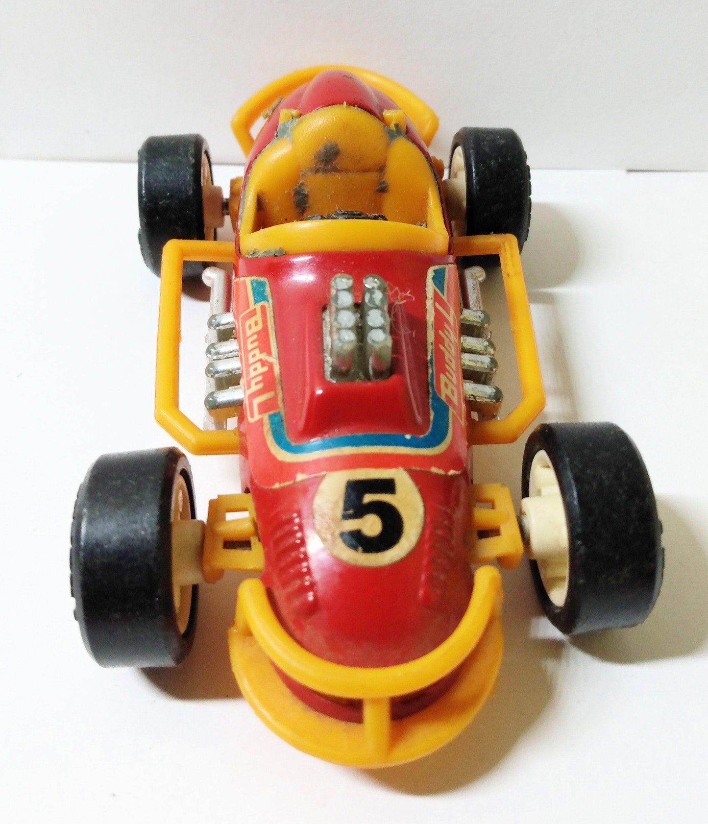 Buddy L Zip Wheel Sprint Racer #5 Plastic Race Car Japan 1979 - TulipStuff