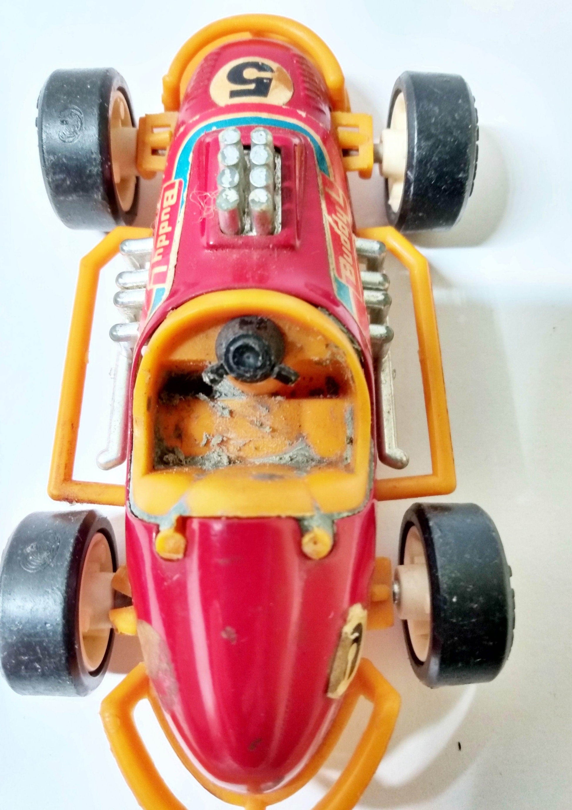Buddy L Zip Wheel Sprint Racer #5 Plastic Race Car Japan 1979 - TulipStuff