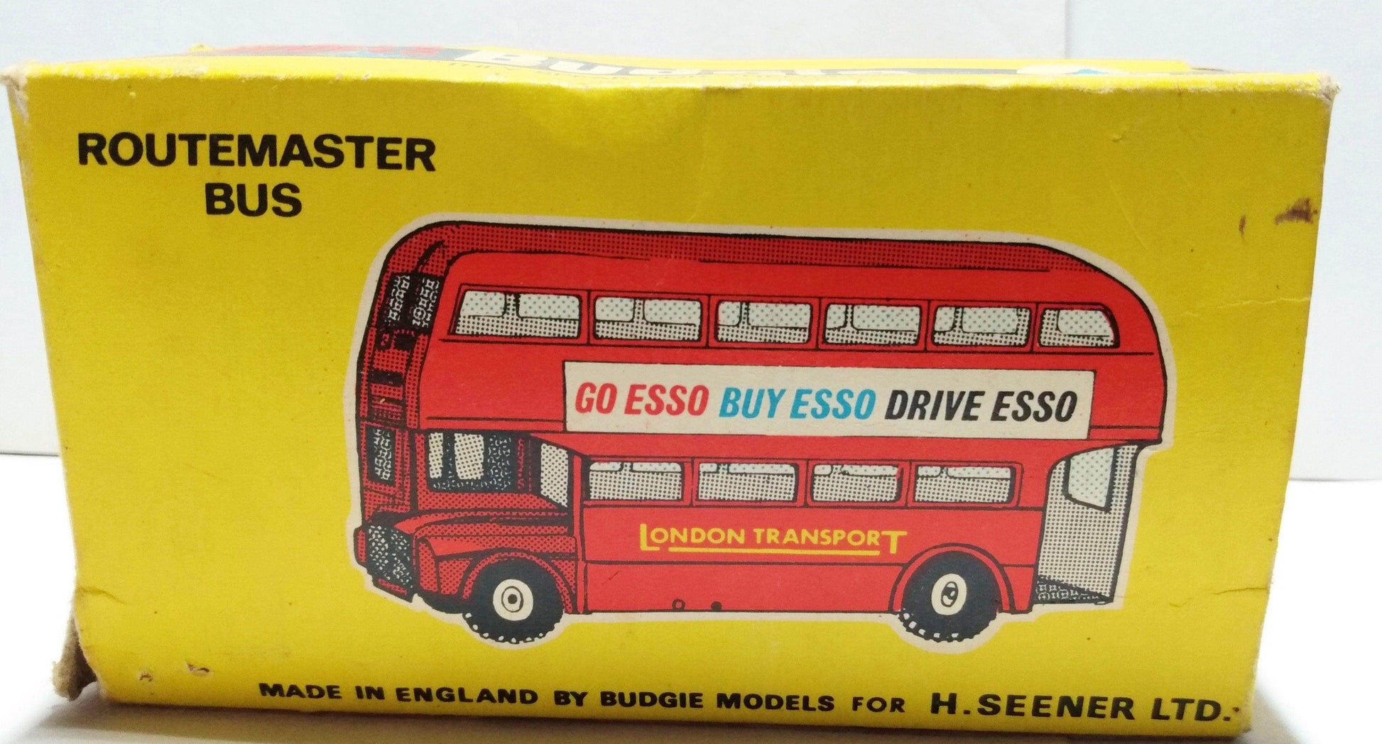 Budgie Toys 236 Uniflo London Transport AEC Routemaster Bus 1970's MIB - TulipStuff