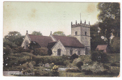 St Helen's Church Burghwallis Yorkshire England 1900's Wrench Series - TulipStuff