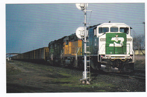 Burlington Northern EMD SD60M Diesel Locomotive Ghost Face - TulipStuff