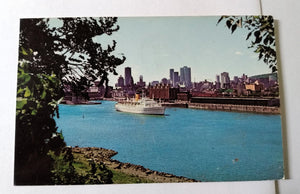 Canadian Pacific Empress of Canada Montreal Harbor 1960's Postcard - TulipStuff