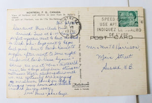 Canadian Pacific Empress of Canada Montreal Harbor 1960's Postcard - TulipStuff