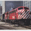 Canadian Pacific CP Rail EMD F9 Locomotive Train at Calgary Postcard - TulipStuff