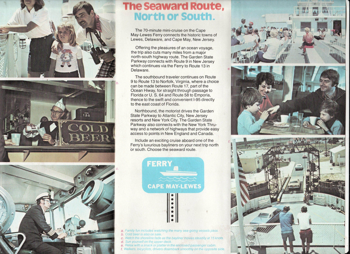Cape May NJ Lewes DE Car Ferry Schedule Brochure 1981 - TulipStuff