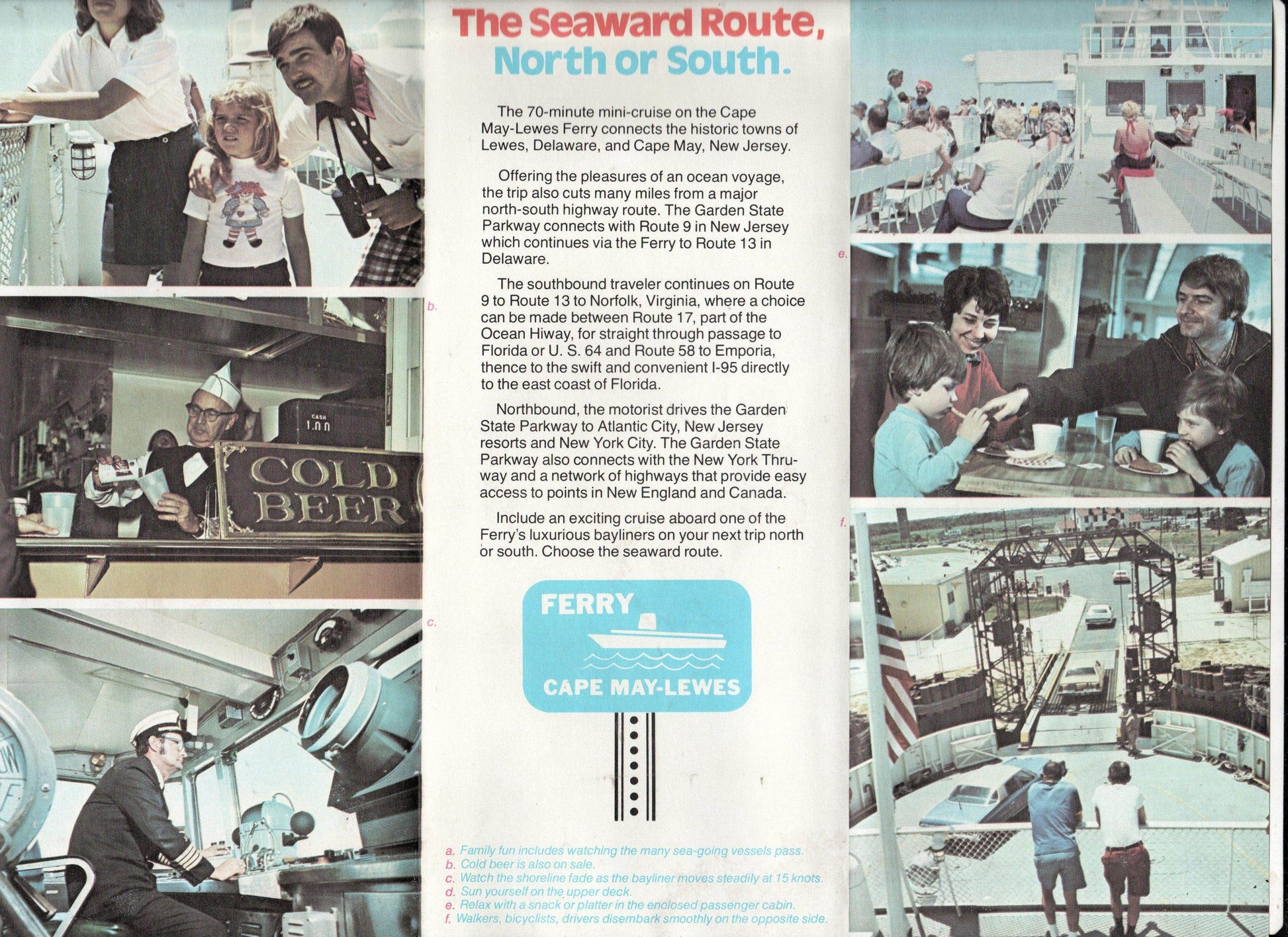 Cape May NJ Lewes DE Car Ferry Schedule Brochure 1981 - TulipStuff