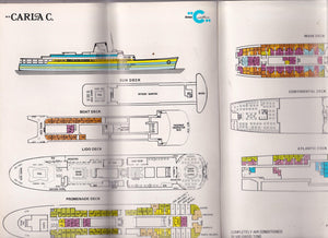 Costa Line Carla C. 1976 Caribbean Cruises Cruise Ship Brochure - TulipStuff