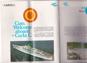 Costa Line Carla C. 1976 Caribbean Cruises Cruise Ship Brochure - TulipStuff
