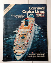 Load image into Gallery viewer, Carnival Cruise Lines 1982 Mardi Gras Carnivale Festivale Tropicale - TulipStuff
