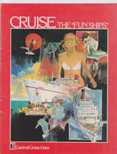 Load image into Gallery viewer, Carnival Cruise Lines Mardi Gras Carnivale Fun Ships 1978 Brochure - TulipStuff
