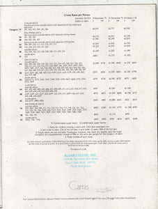 Carras Cruises mts Daphne 1975-76 Mexico Jamaica Cruise Brochure - TulipStuff