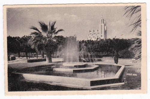 Casablanca Morocco Le Parc Lyautey l'Eglise du Sacre-Coeur Postcard - TulipStuff