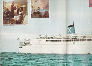 Chandris Cruises SS Britanis 1974-1975 Caribbean 7-Day Cruises Brochure - TulipStuff