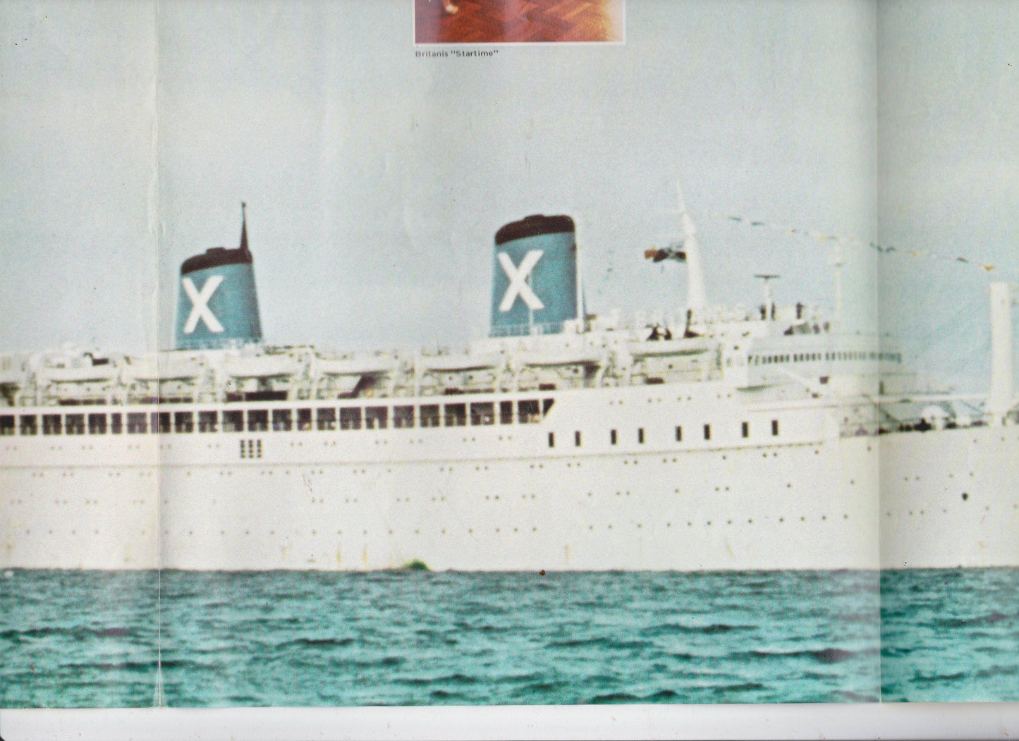 Chandris Cruises SS Britanis 1974-1975 Caribbean 7-Day Cruises Brochure - TulipStuff