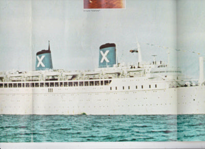 Chandris Cruises SS Britanis 1974-1975 Caribbean 7-Day Cruises Brochure - TulipStuff