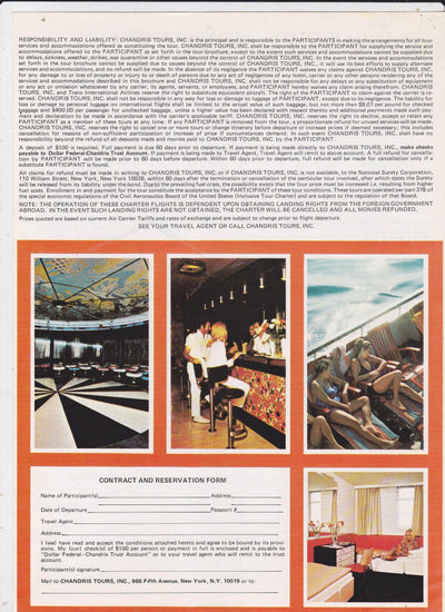 Chandris Lines TSS Fiorita 1976-77 Air/Sea Italy Aegean Cruise Brochure - TulipStuff
