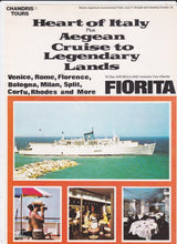 Load image into Gallery viewer, Chandris Lines TSS Fiorita 1976-77 Air/Sea Italy Aegean Cruise Brochure - TulipStuff
