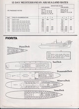 Load image into Gallery viewer, Chandris Lines TSS Fiorita 1976-77 Air/Sea Italy Aegean Cruise Brochure - TulipStuff
