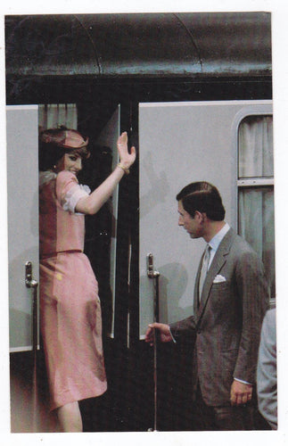 Newlyweds Prince Charles Princess Diana Waterloo Station 1981 Postcard - TulipStuff