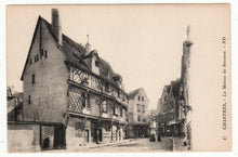Load image into Gallery viewer, La Maison du Saumon Salmon House Chartres France 1912 Postcard - TulipStuff
