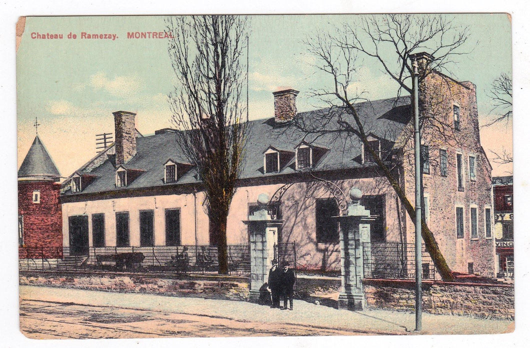 Chateau de Ramezay Old Montreal Quebec Canada 1908 Antique Postcard - TulipStuff