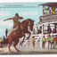 Cheyenne Frontier Days Rodeo Cowboys Wyoming 1940's Linen Postcard - TulipStuff