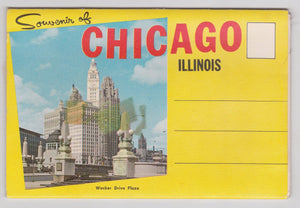 Chicago Illinois 1950's Souvenir Postcard Folder 12 Views - TulipStuff