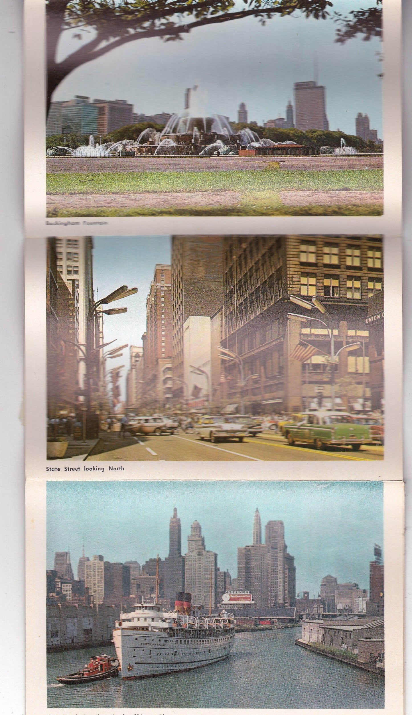 Chicago Illinois 1950's Souvenir Postcard Folder 12 Views - TulipStuff