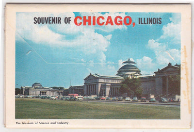 Chicago Illinois 1950's Souvenir Postcard Folder 12 Views - TulipStuff