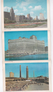 Chicago Illinois 1950's Souvenir Postcard Folder 12 Views - TulipStuff