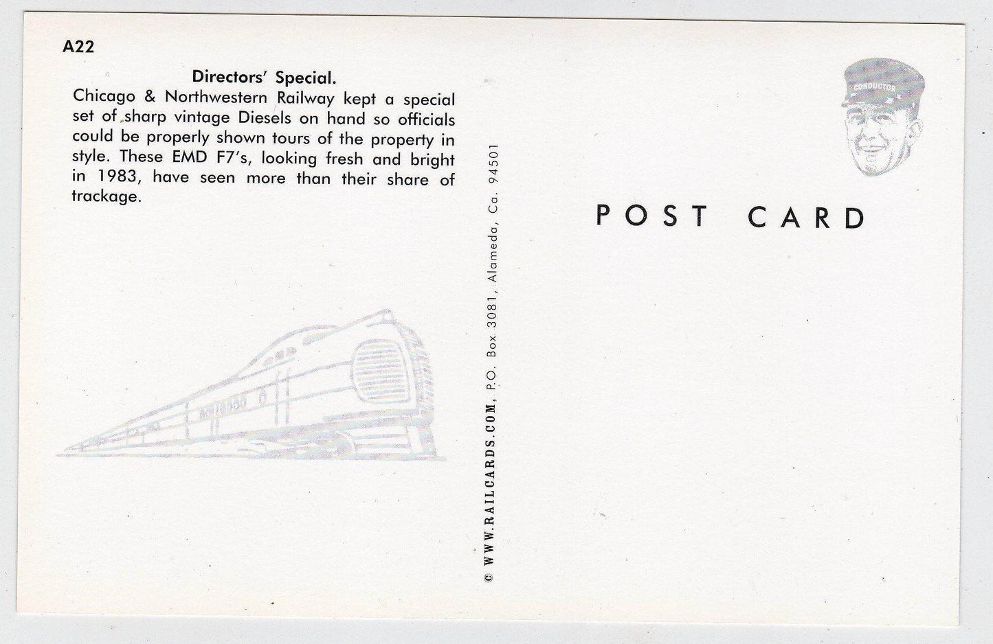 Chicago and Northwestern Railway EMD F7 Director's Special Train - TulipStuff