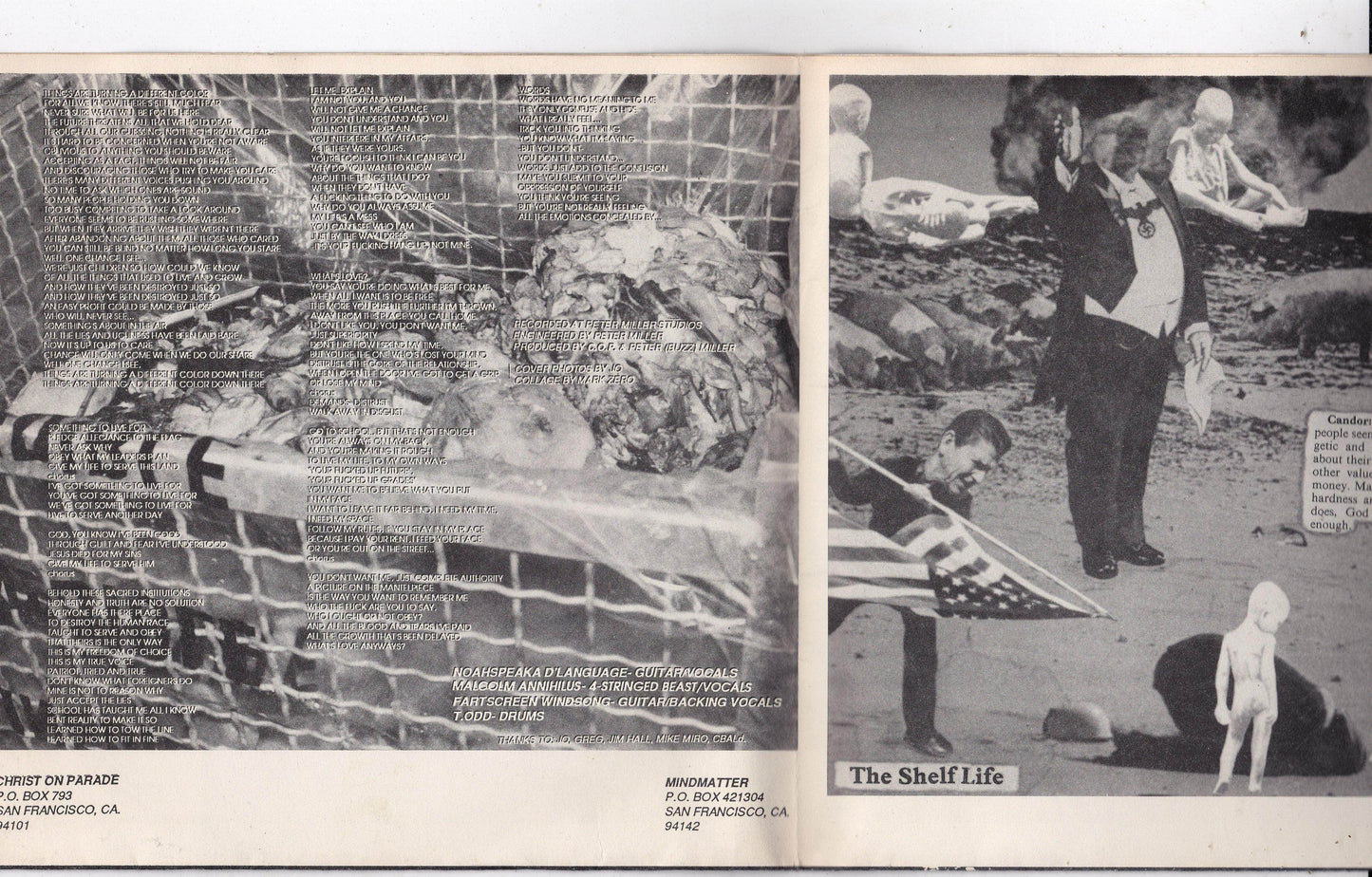 Christ On Parade Isn't Life A Dream 7" EP Vinyl Record 1986 - TulipStuff