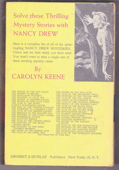 Nancy Drew Mystery Stories The Clue of the Black Keys Carolyn Keene 1951 - TulipStuff