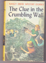 Load image into Gallery viewer, Nancy Drew Mystery The Clue In The Crumbling Wall Lane Carolyn Keene 1971 - TulipStuff
