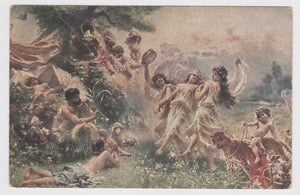C. Makowsky Der Tanz La Danse The Dance Art Postcard Magyar Posta 1917 - TulipStuff