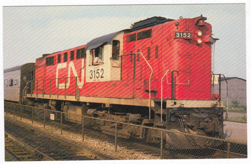 CN Canadian National Montreal Locomotive Works RS18 Postcard - TulipStuff