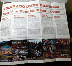 Colorado Dude Ranches Cowpokes 1982 Travel Brochure - TulipStuff
