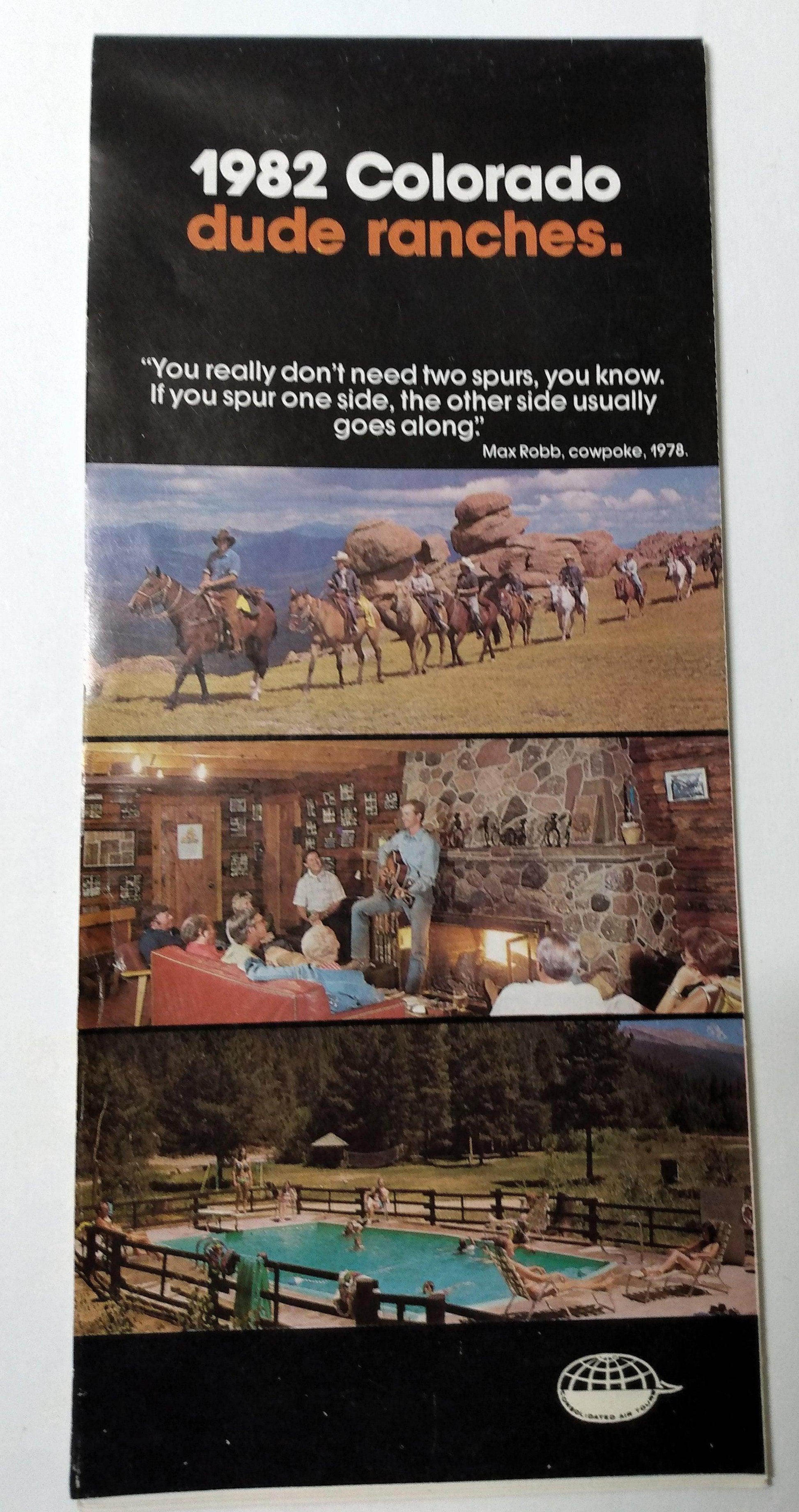 Colorado Dude Ranches Cowpokes 1982 Travel Brochure - TulipStuff