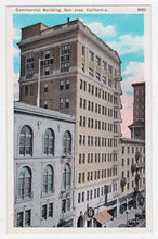 Load image into Gallery viewer, Commercial Building Downtown San Jose California 1920&#39;s Postcard - TulipStuff
