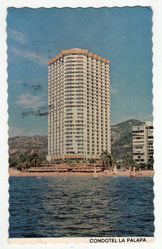 Condotel La Palapa Beachfront Hotel Condo Aculpulco Mexico 1980's - TulipStuff