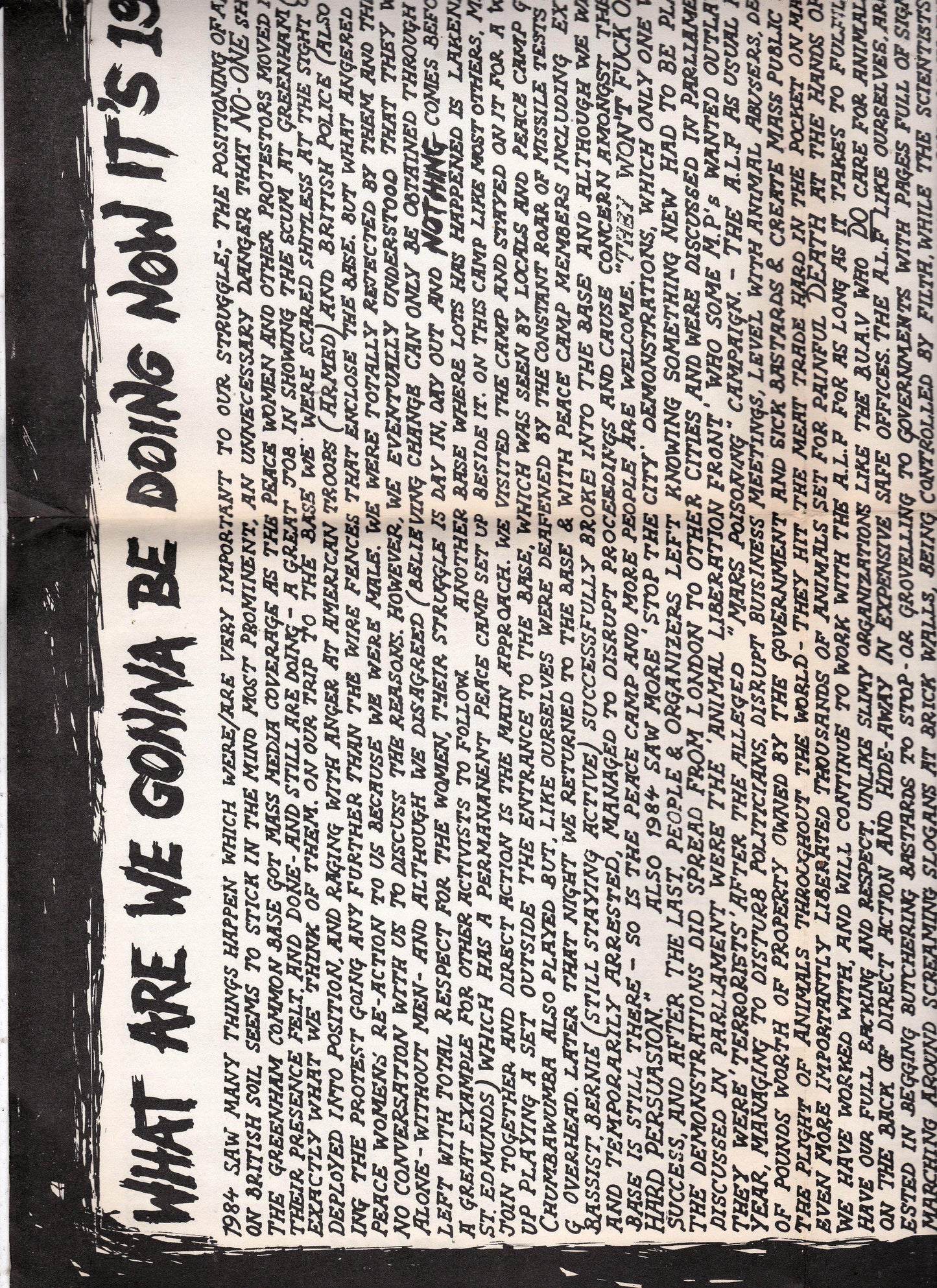 Conflict This Is Not Enough Stand Up And F*cking Fight 7" Vinyl Record 1985 - TulipStuff