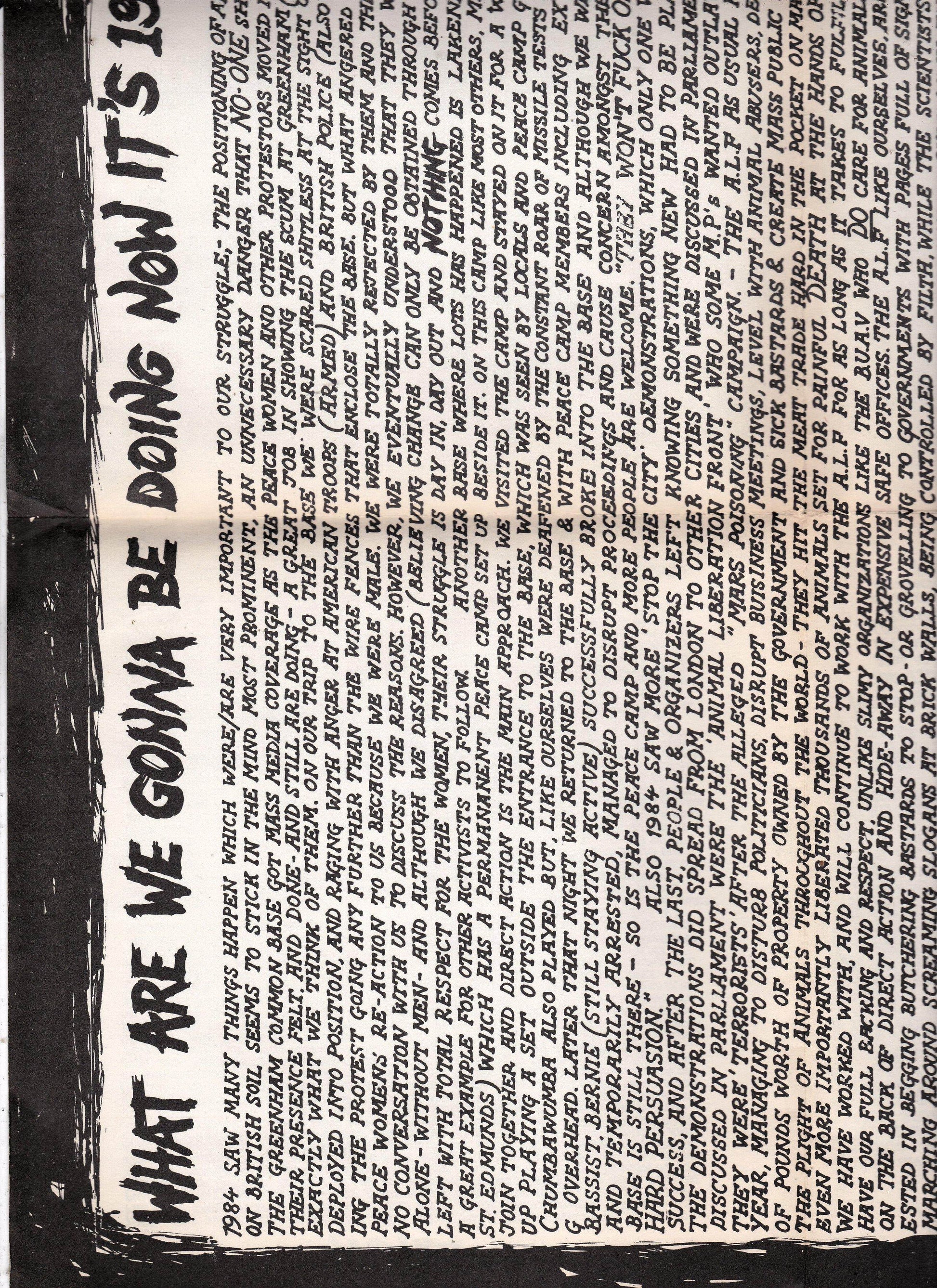 Conflict This Is Not Enough Stand Up And F*cking Fight 7" Vinyl Record 1985 - TulipStuff