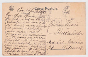 Coo La Cascade Belgium Waterfall 1910's Antique Postcard - TulipStuff
