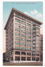 Load image into Gallery viewer, Corbett Building Downtown Portland Oregon 1910&#39;s Postcard - TulipStuff
